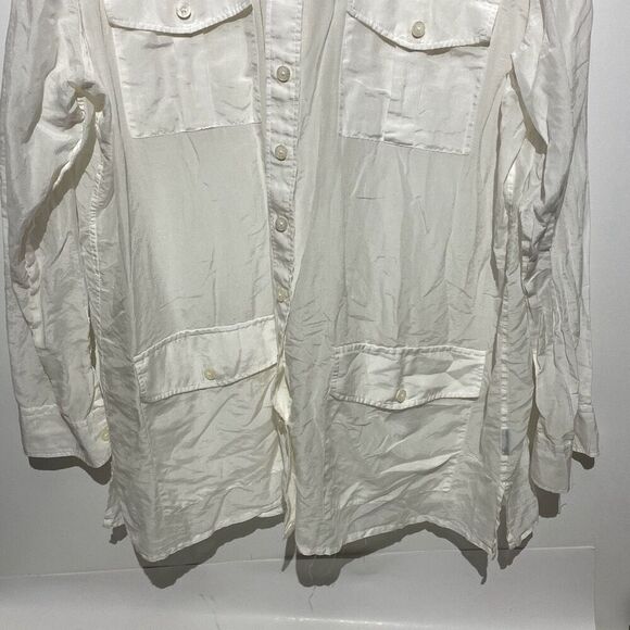 Lauren Ralph Lauren Men's White Collared Long Sleeve Button Up Shirt Size XL - Picture 3 of 9